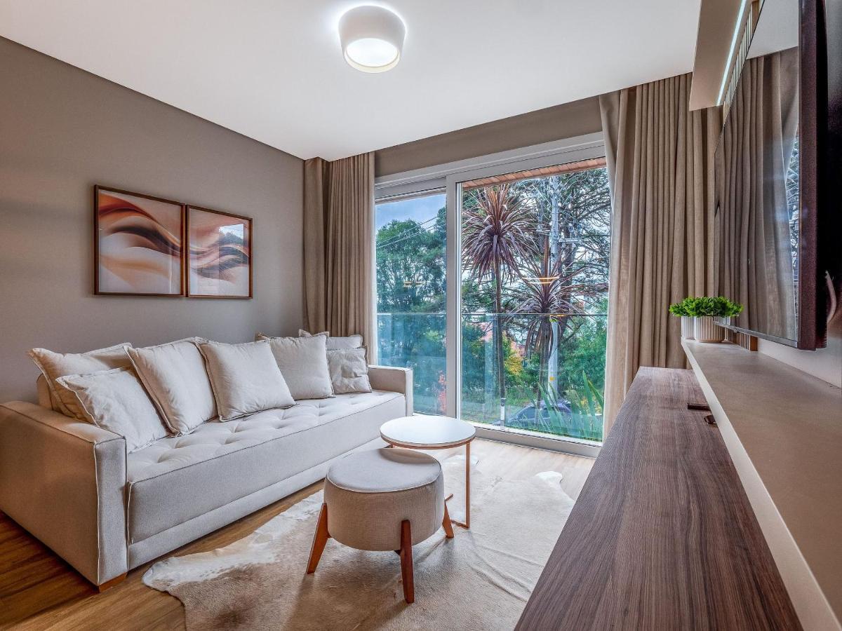 Alpes Da Montanha 203 - Ap Novo Junto Ao Centro De Gramado + Garagem Apartment Luaran gambar